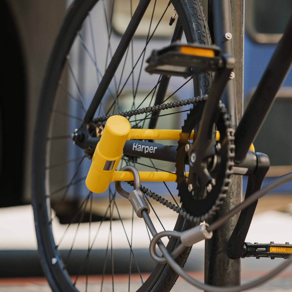 Lookout U-Lock Bike Lock With Cable - 14mm