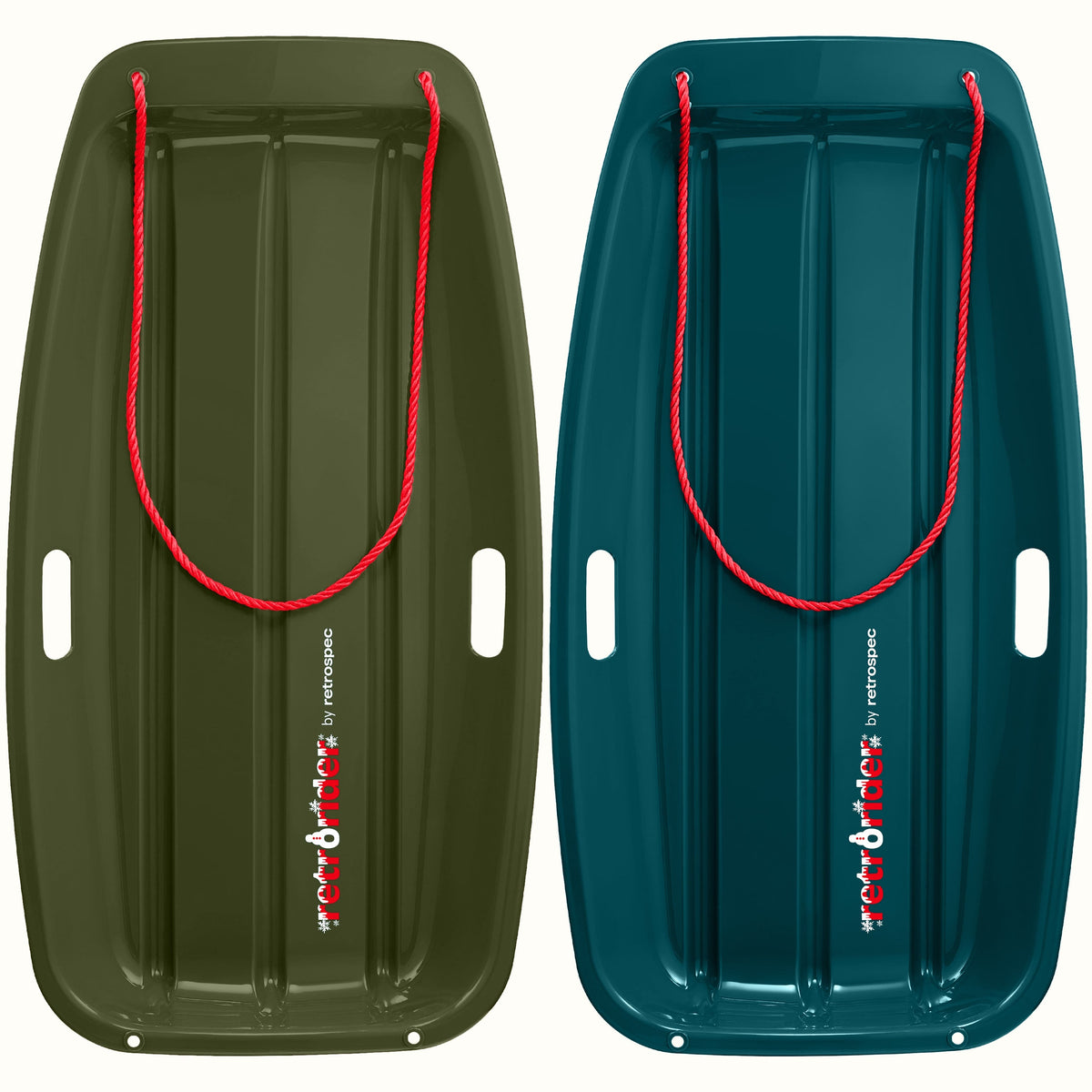Retrorider Toboggan Snow Sled - 35”/48”