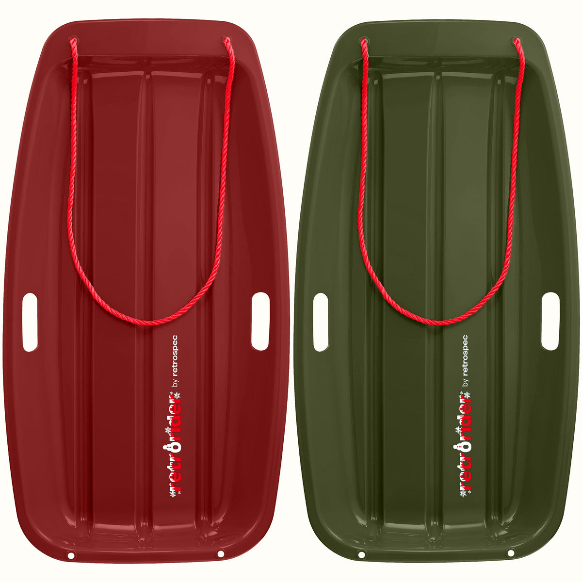 Retrorider Toboggan Snow Sled - 35”/48”