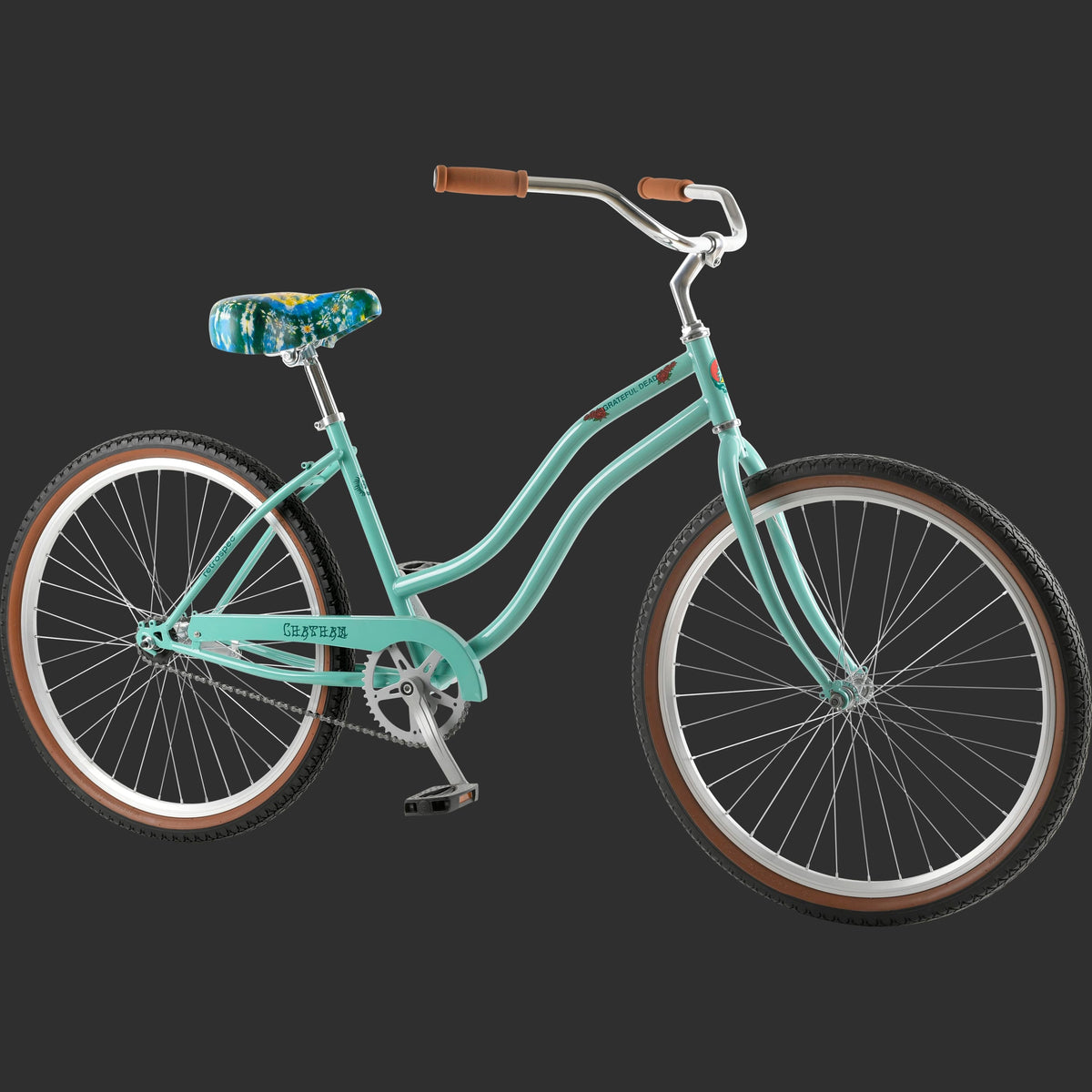 Grateful Dead Chatham Beach Cruiser Bike - Step Through Single Speed