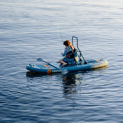 June Nano Kids Inflatable Fishing Paddle Board Kayak Hybrid 9'6"