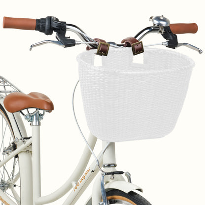 Dreamcatcher Handwoven Cane Bike Basket