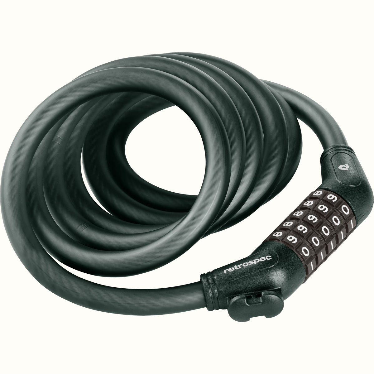 Grizzly Plus Integrated Combo Cable Bike Lock - 12mm